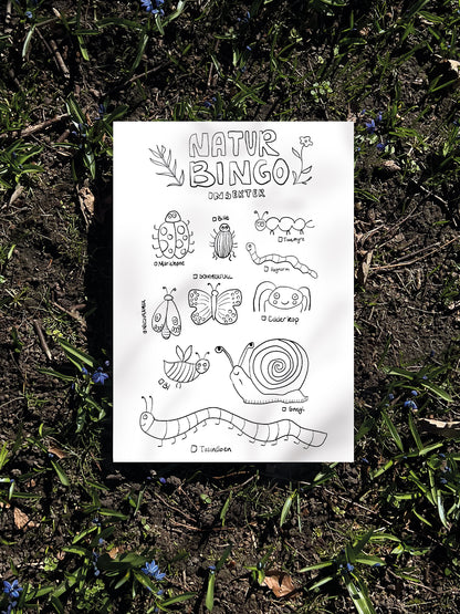 Naturbingo - Insekter (Gratis: print selv)