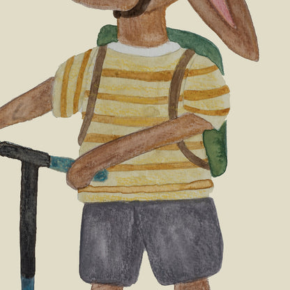 Jona på løbehjul (A3)