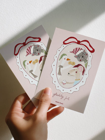 Julekort - Glædelig jul